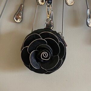 Black Floral Mini Bag